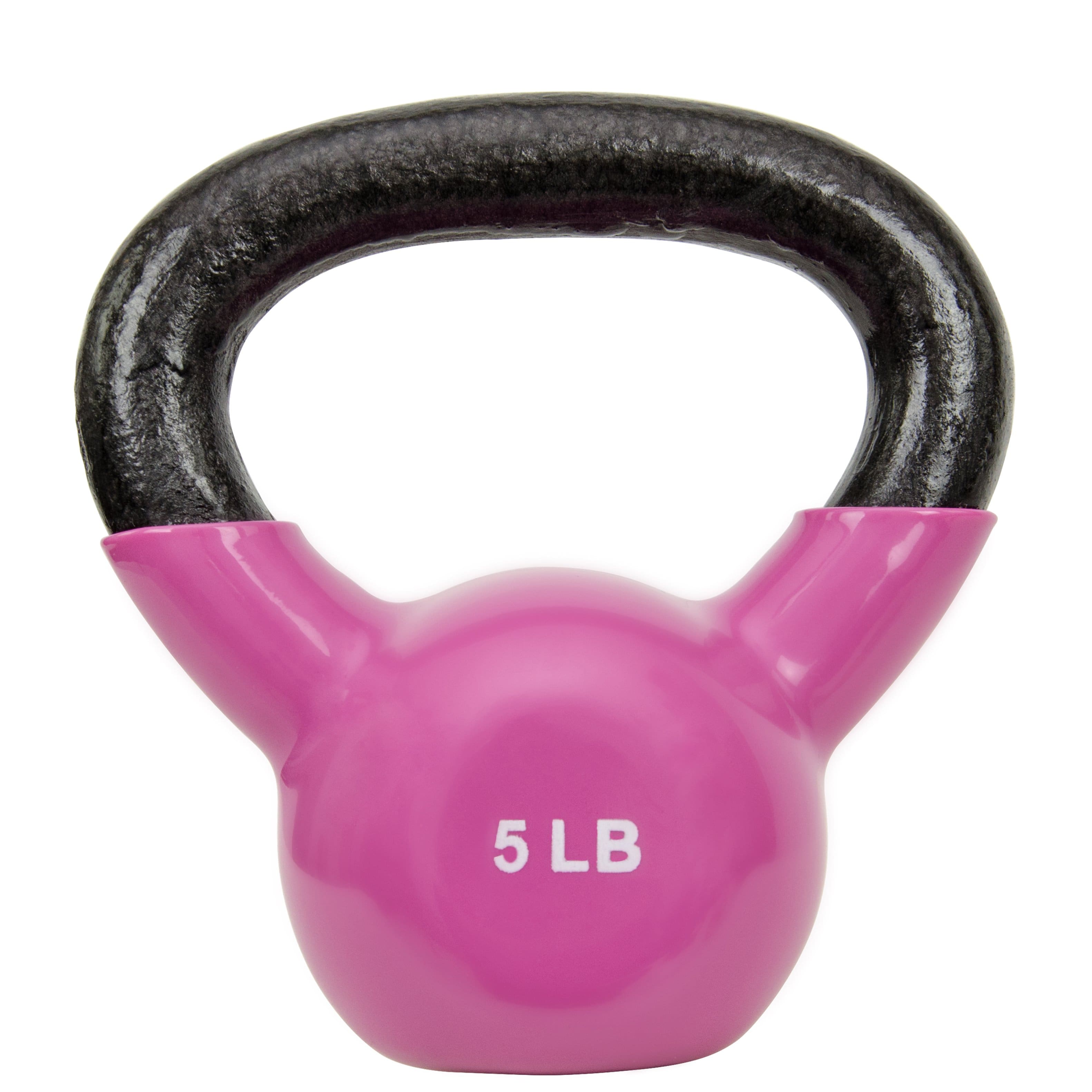 Sunny Health & Fitness - Vinyl Coated Kettlebell 5lbs - Purple
