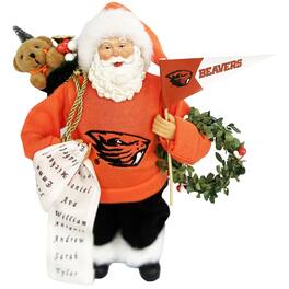 Santa's Workshop - Oregon State Beavers 12" Santa Figure - Orange