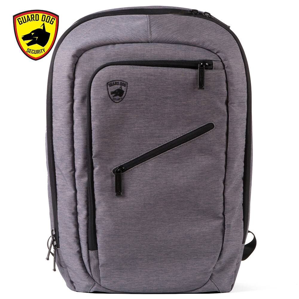 Guard Dog Security - Tactical Backpack Proshield Smart TSA Approved W/ Charging Bank - Grey