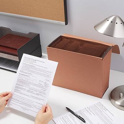 Alt View 4. Staples - Heavy Duty Reinforced Expanding Wallet, Flap & Cord Closure, Letter Size, Brown - Brown.