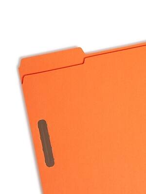 Alt View 2. Smead - Reinforced Classification Folders, 1/3-Cut Tab, Letter Size, Orange, 50/Box  - Orange.