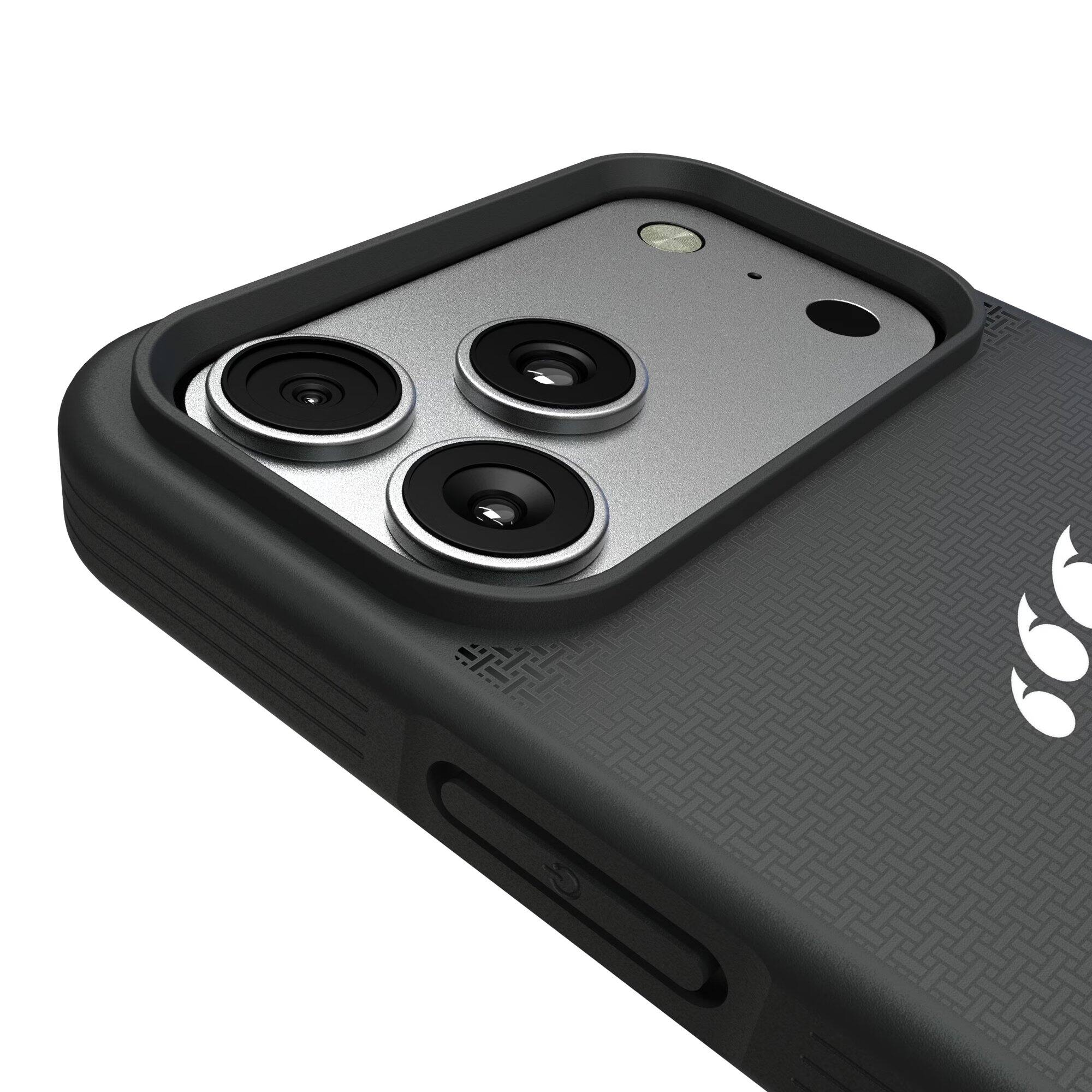 Alt View 2. Keyscaper - Cincinnati Bearcats Bump Case with 8.2ft Drop Protection - 13 Pro Max - Black.