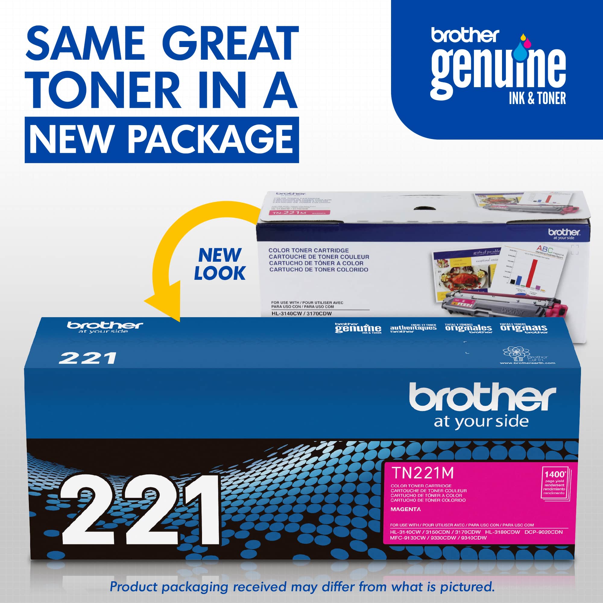 SAME GREAT TONER IN A NEW PACKAGE brother genuine INK & TONER - TN221M 1400 - 1020E7 - 317000M - 3140W - 221 - 1400 - 317000M - 3140W - 221 - 1400 - 317000M - 3140W - 221 - 1400 - 317000M - 3140W - 221 - 1400 - 317000M - 3140W - 221 - 1400 - 317000M - 3140W - 221 - 1400 - 317000M - 3140W - 221 - 1400 - 317000M - 3140W - 221 - 1400 - 317000M - 3140W - 221 - 1400 - 317000M - 3140W - 221 - 1400 - 317000M - 3140W - 221 - 1400 - 317000M - 3140W - 221 - 1400 - 317000M - 3140W - 221 - 1400 - 317000M - 3140W - 221 - 1400 - 317000M - 3140W - 221 - 1400 - 317000M - 3140W - 221 - 1400 - 317000M - 3140W - 221 - 1400 - 317000M -