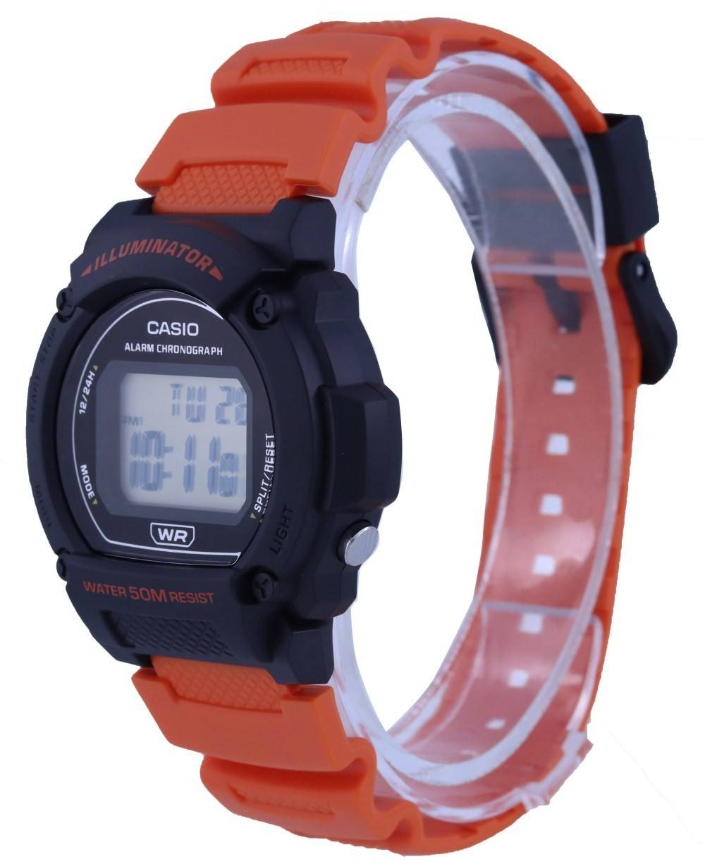 ILLUMINATOR  
CASIO  
ALARM CHRONOGRAPH  
12/24H  
T 20  
SPLIT/RESET  
MODE  
LIGHT  
WR  
WATER 50M RESIST