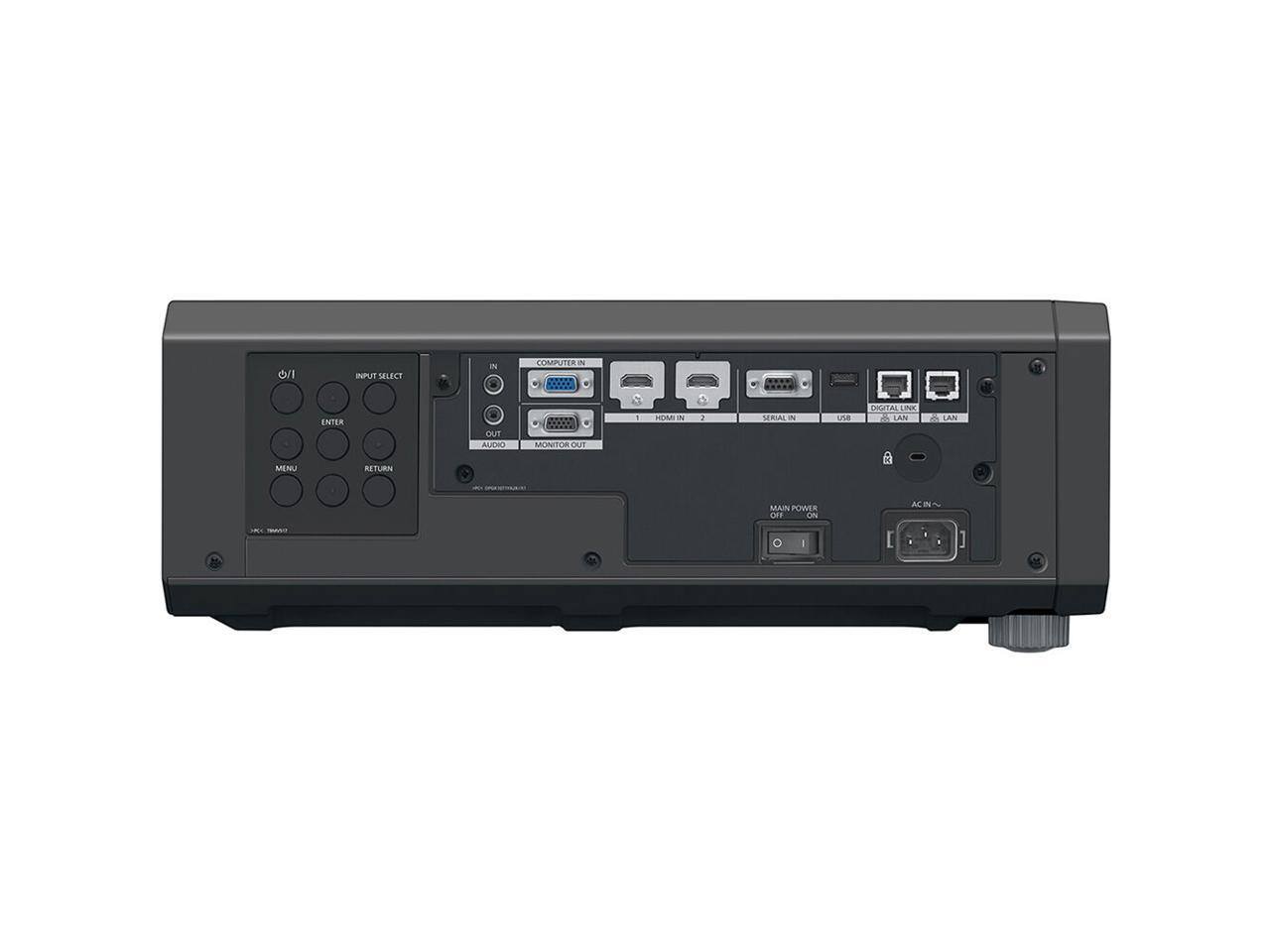 INPUT SELECT  
ENTER  
MENU  
RETURN  
COMPUTER IN  
HDMI IN 1  
HDMI IN 2  
SERIAL IN  
DIGITAL LINK  
LAN  
MONITOR OUT  
AUDIO OUT  
MAIN POWER  
AC IN