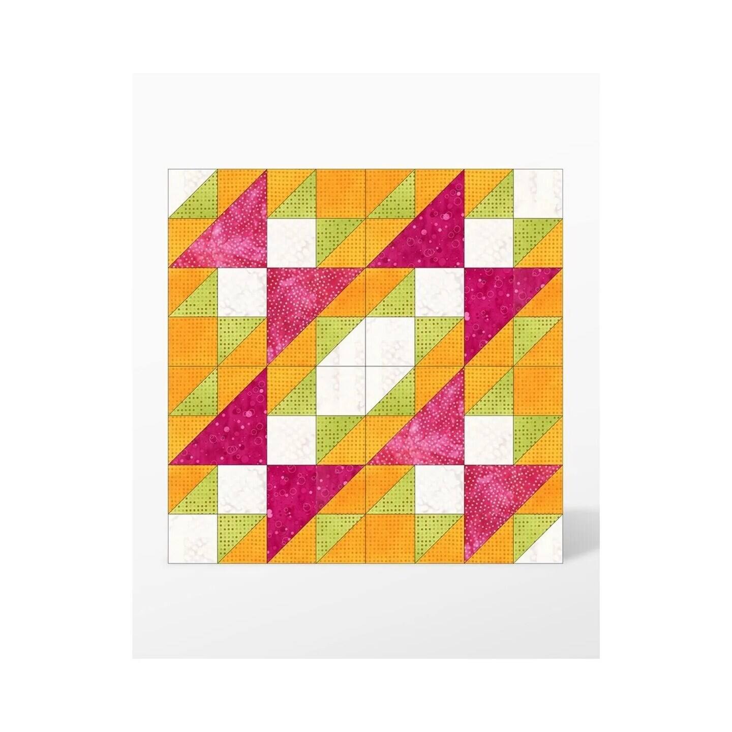 Alt View 1. AccuQuilt - Half Square Triangle-2 Finished Square-Multiples - White.