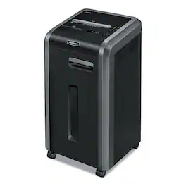 Fellowes - 3825001 Powershred 225Ci 100% Jam Proof Cross-Cut Shredder with 22-Sheet Capacity - Black/Dark Silver