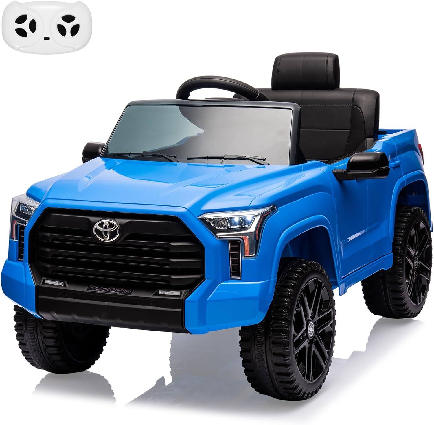Front. Homhougo - 12V Toyota Ride On Electric Car for Kids, Remote Control & Double Doors.