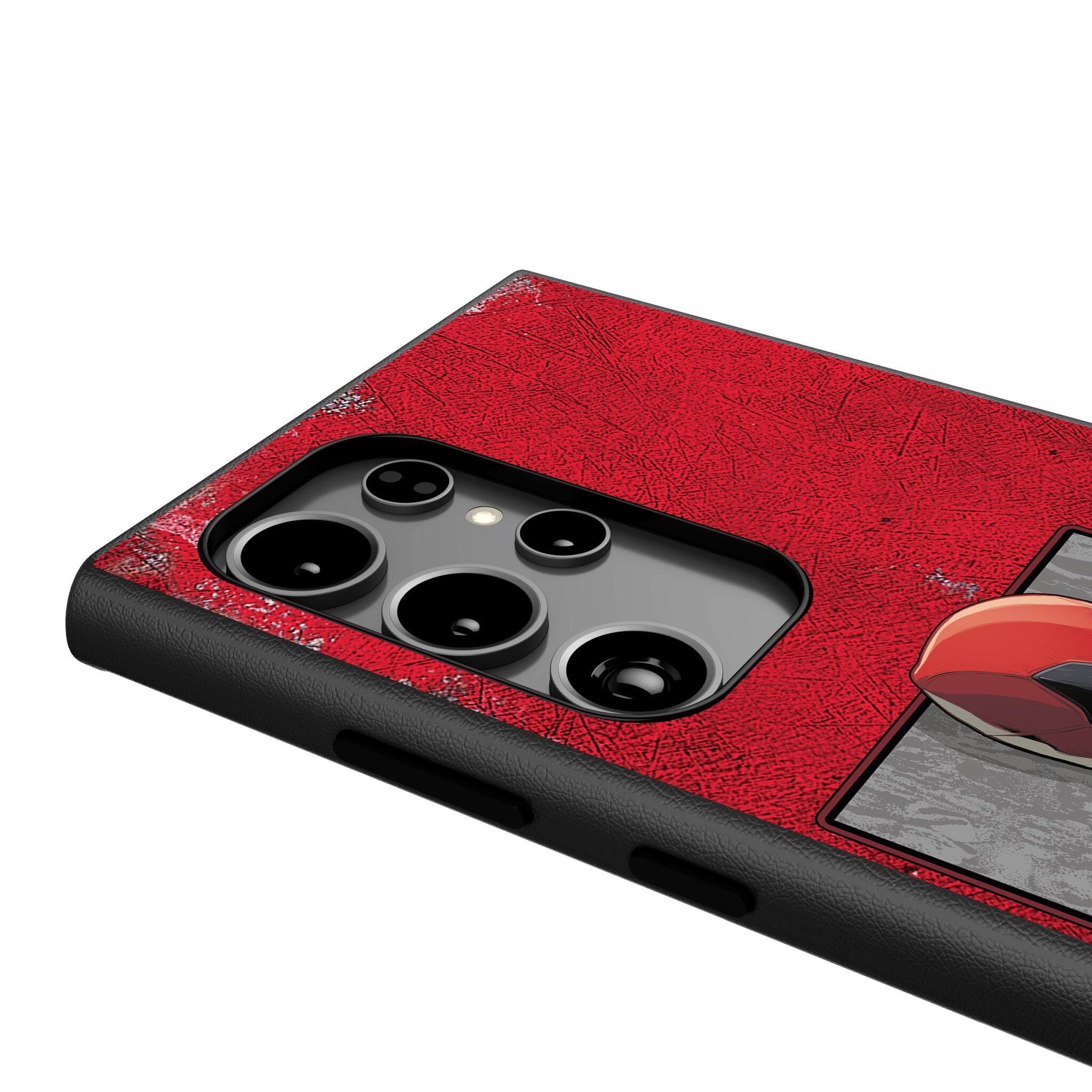 Back. Keyscaper - Marvel Badge MagSafe Compatible Phone Case - Samsung Galaxy S24 Ultra - Deadpool 3.