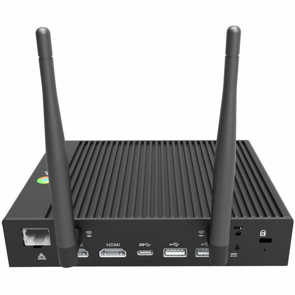 Alt View 5. AOpen - AOPEN Chromebox Mini 2 - AI Ready  Included - Intel Celeron N4500 - Fanless - Ventless - 8 GB RAM - 32 GB eMMC - Black.