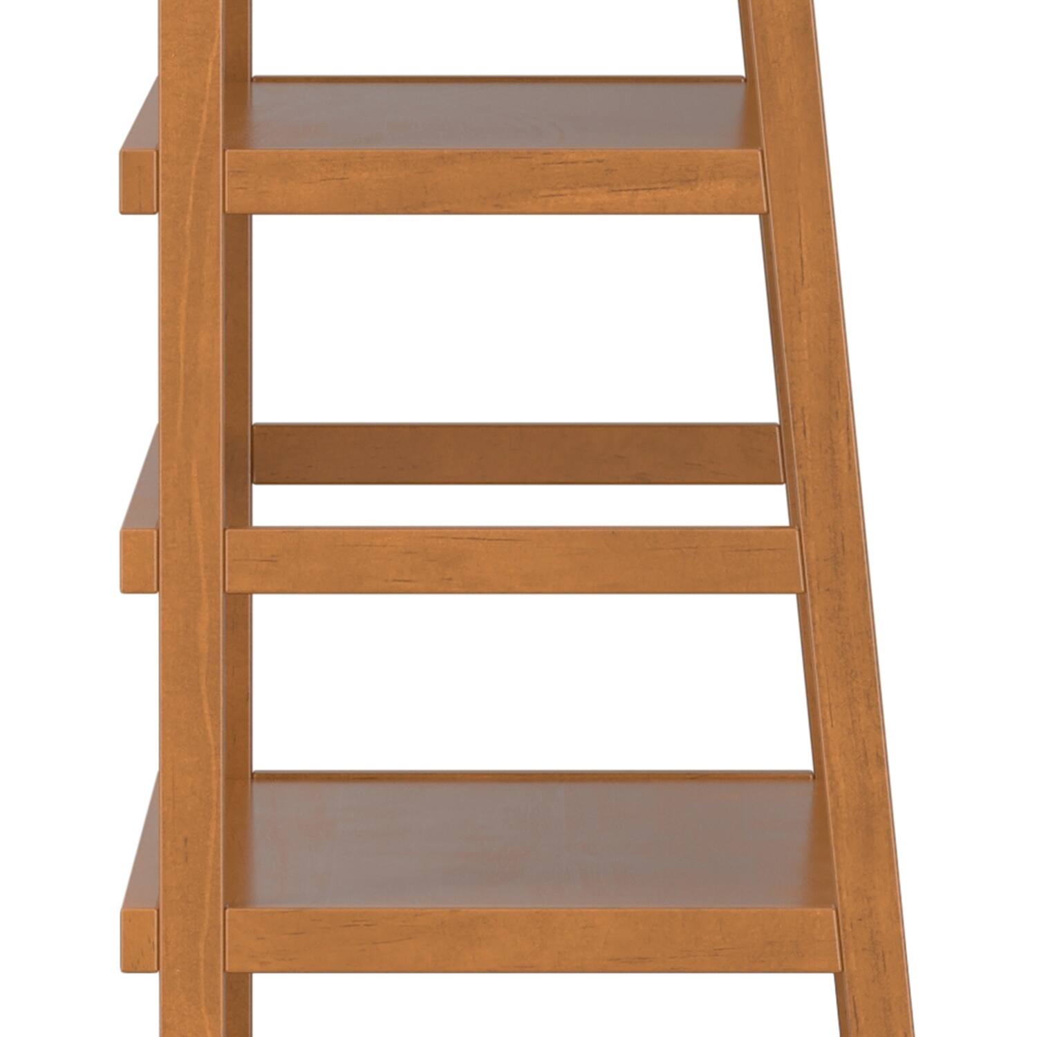 Alt View 5. Simpli Home - Acadian 30 inch 5 Shelf Ladder Bookcase (Set of 2) - Light Golden Brown.