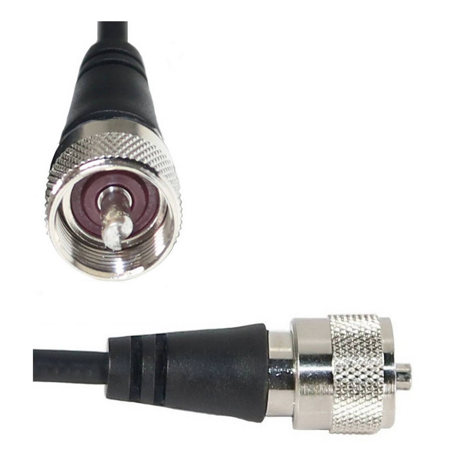 Alt View 1. Tram - 150 MHz to 155 MHz VHF Pre-Tuned Magnet Antenna 19.25" Tall, 12-ft RG58 Cable, PL-259 Connector - Black.