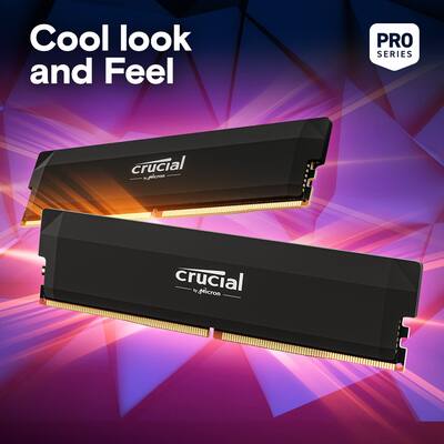 Crucial Pro Overclocking 32GB (2x16GB) DDR5 6000MHz C36 UDIMM Crucial Pro Overclocking 32GB (2x16GB) DDR5 6000MHz C36 UDIMM