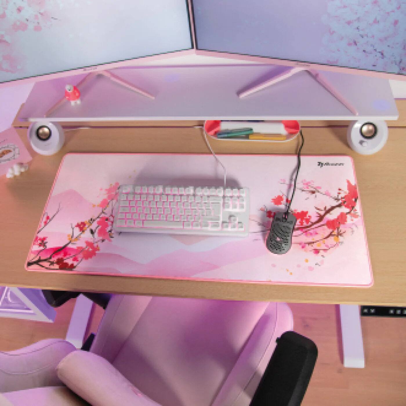 Back. Arozzi - XL Zona Mouse Pad - Sakura - Sakura.