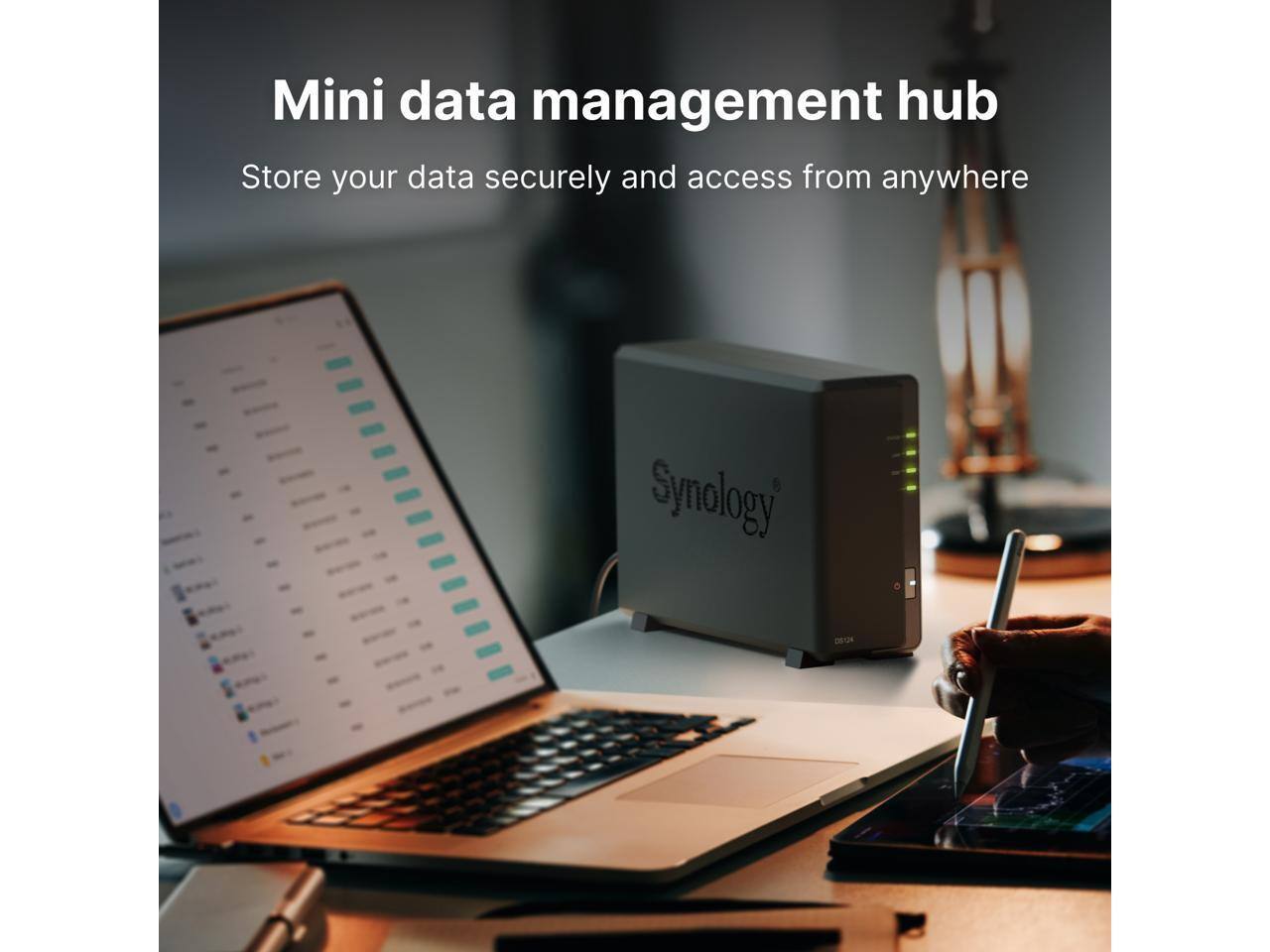 Mini data management hub  
Store your data securely and access from anywhere