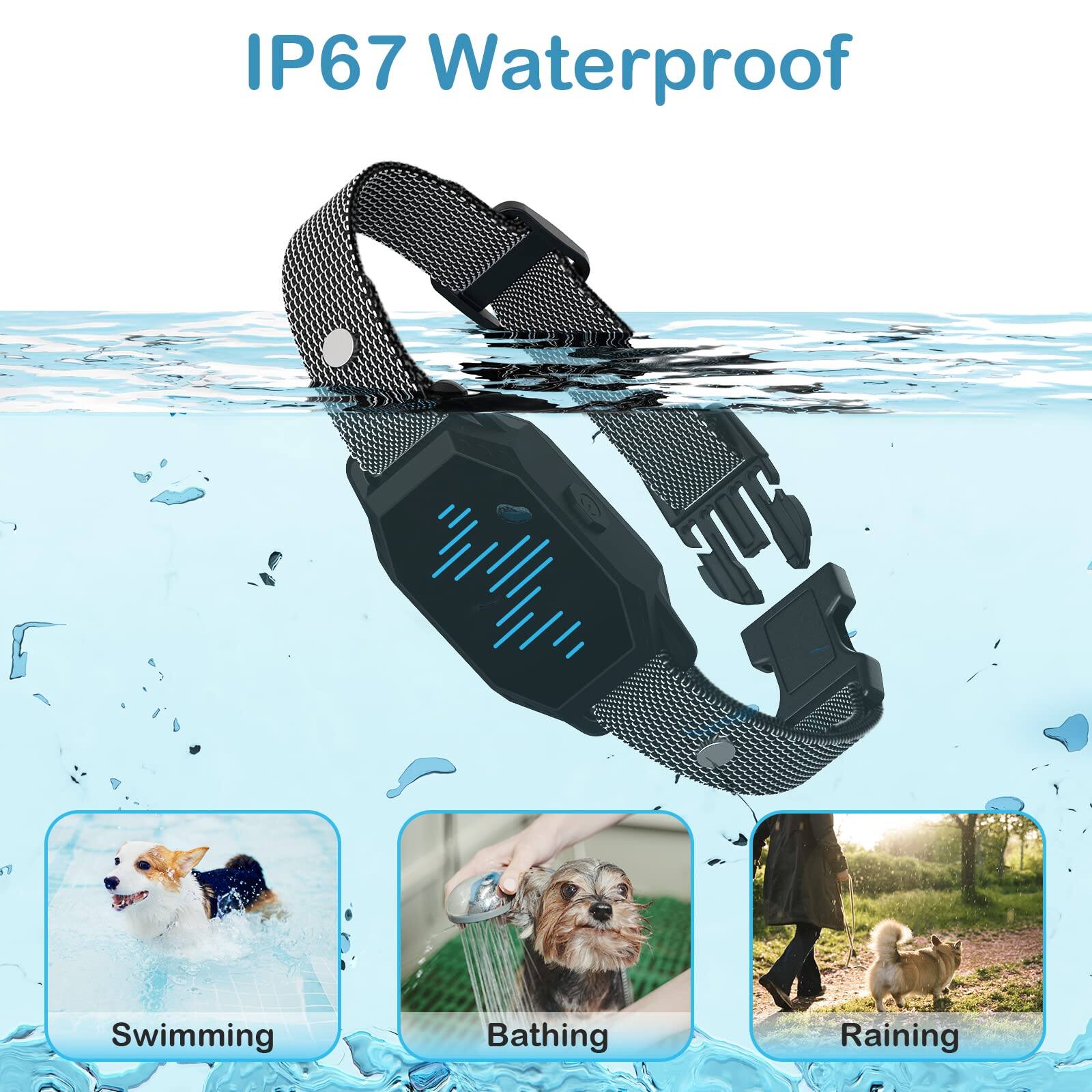 IP67 Waterproof

Swimming  
Bathing  
Raining