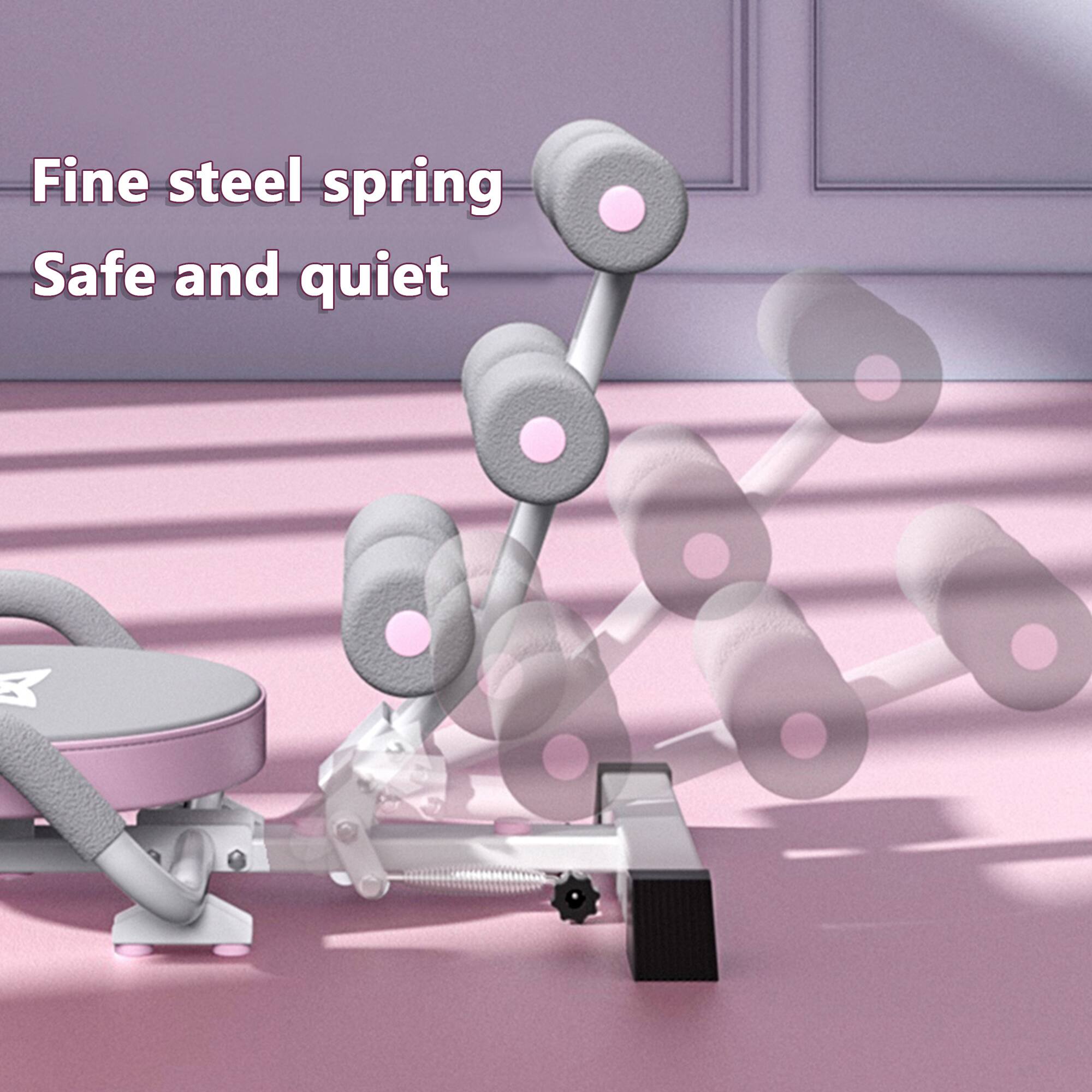 Fine steel spring  
Safe and quiet