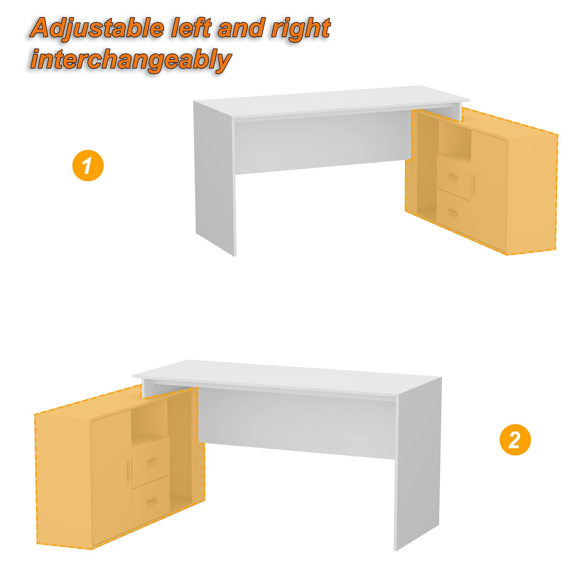 Adjustable left and right interchangeably 1 2