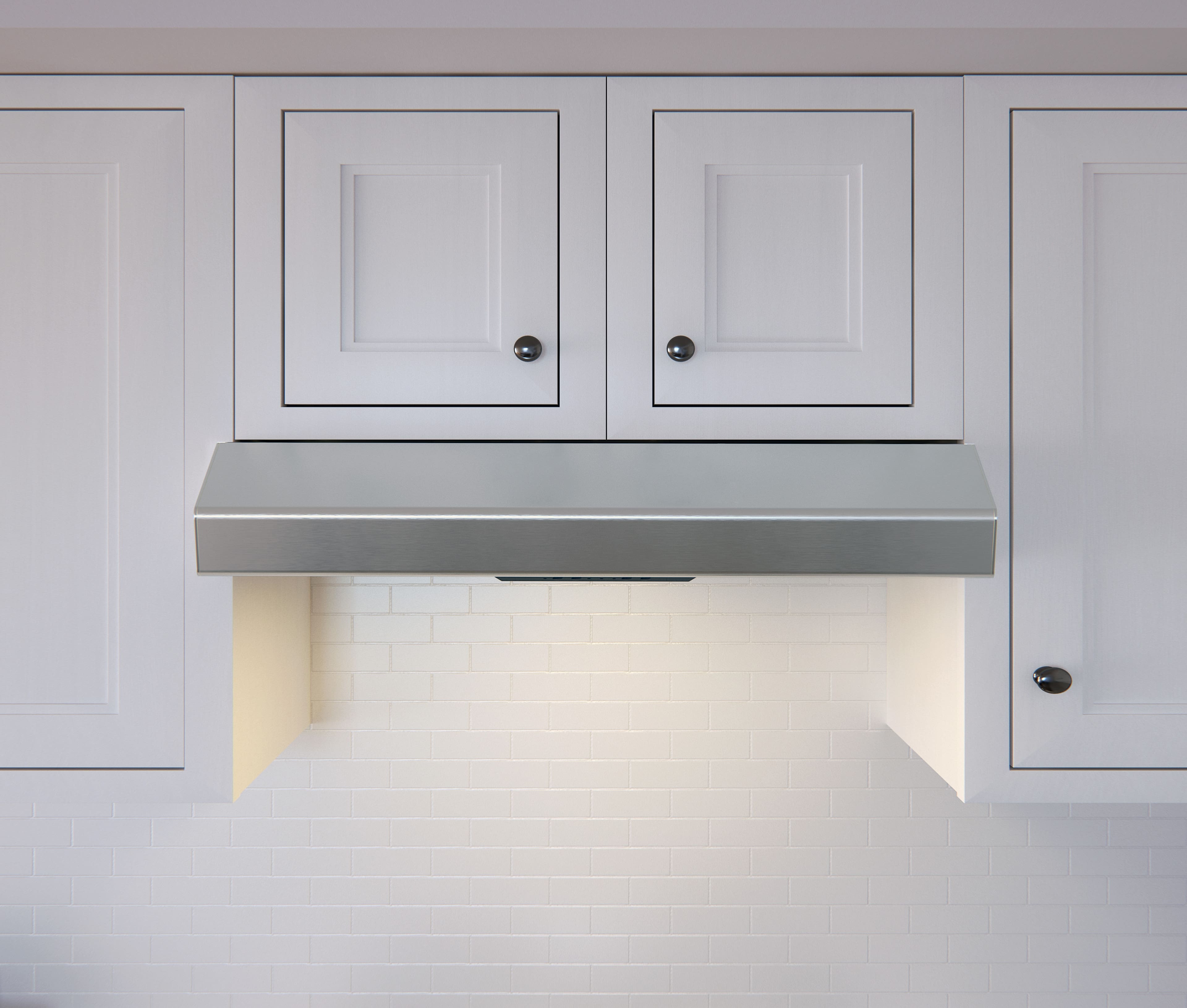 Alt View 11. Zephyr - Breeze II 30 in. 400 CFM Under Cabinet Range Hood with LED Light - Stainless Steel.