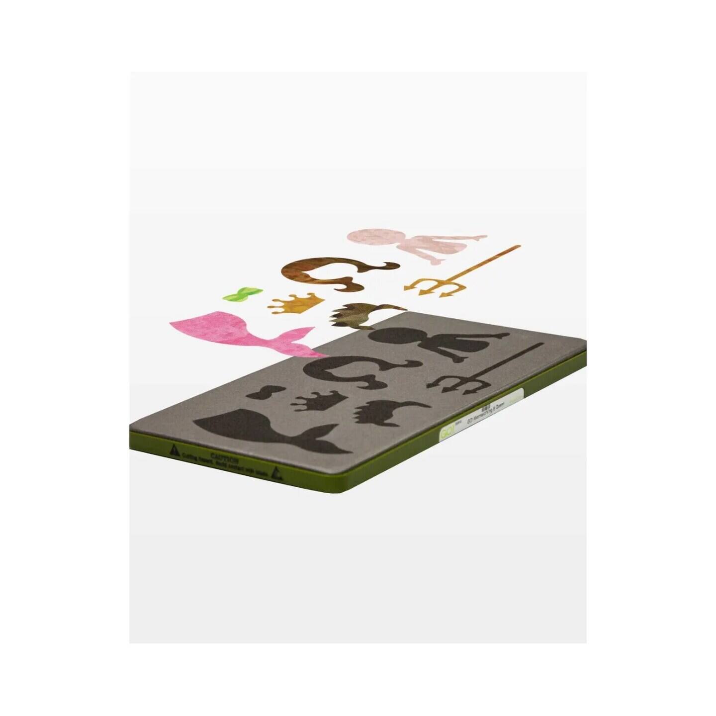 Back. AccuQuilt - Mermaid King & Queen Die - Multicolor.