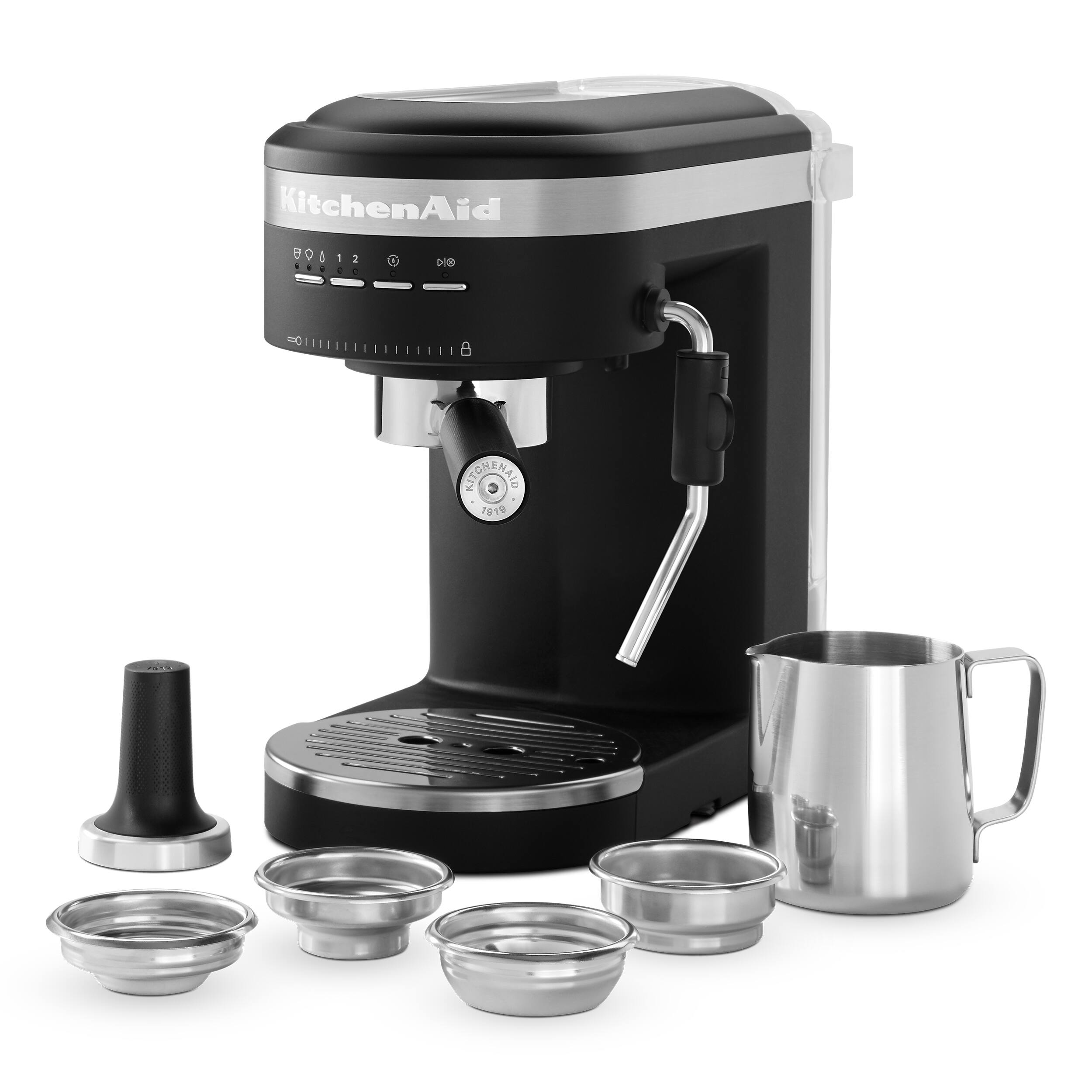 Alt View 13. KitchenAid - Semi-Automatic Espresso Machine - Matte Black.
