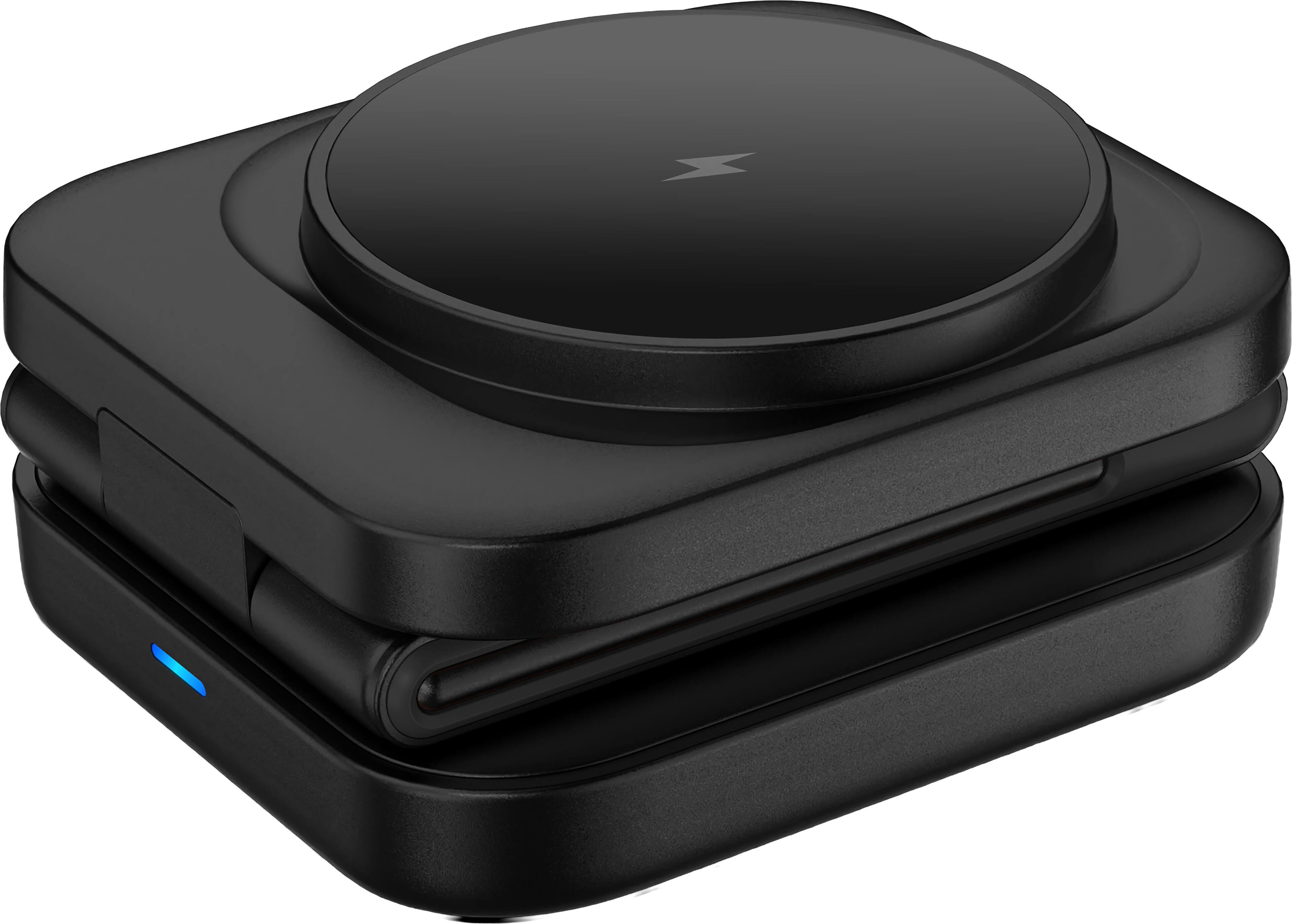 Alt View 6. Energizer - 3-in-1 Compact Triple Folding 15W Magnetic MagSafe Charger, Charging Station/Stand for iPhone + AirPods + Apple Watch - Black.