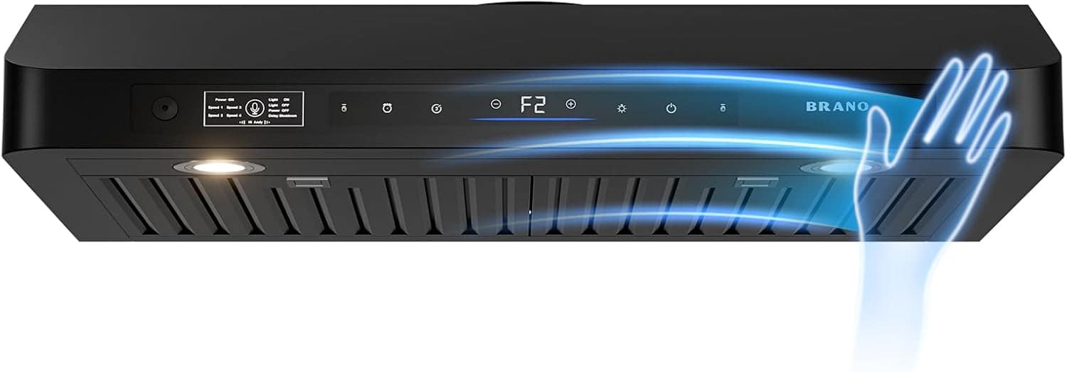 Chery Life - 30 inches - Convertible - Under cabinet Range Hood - Black