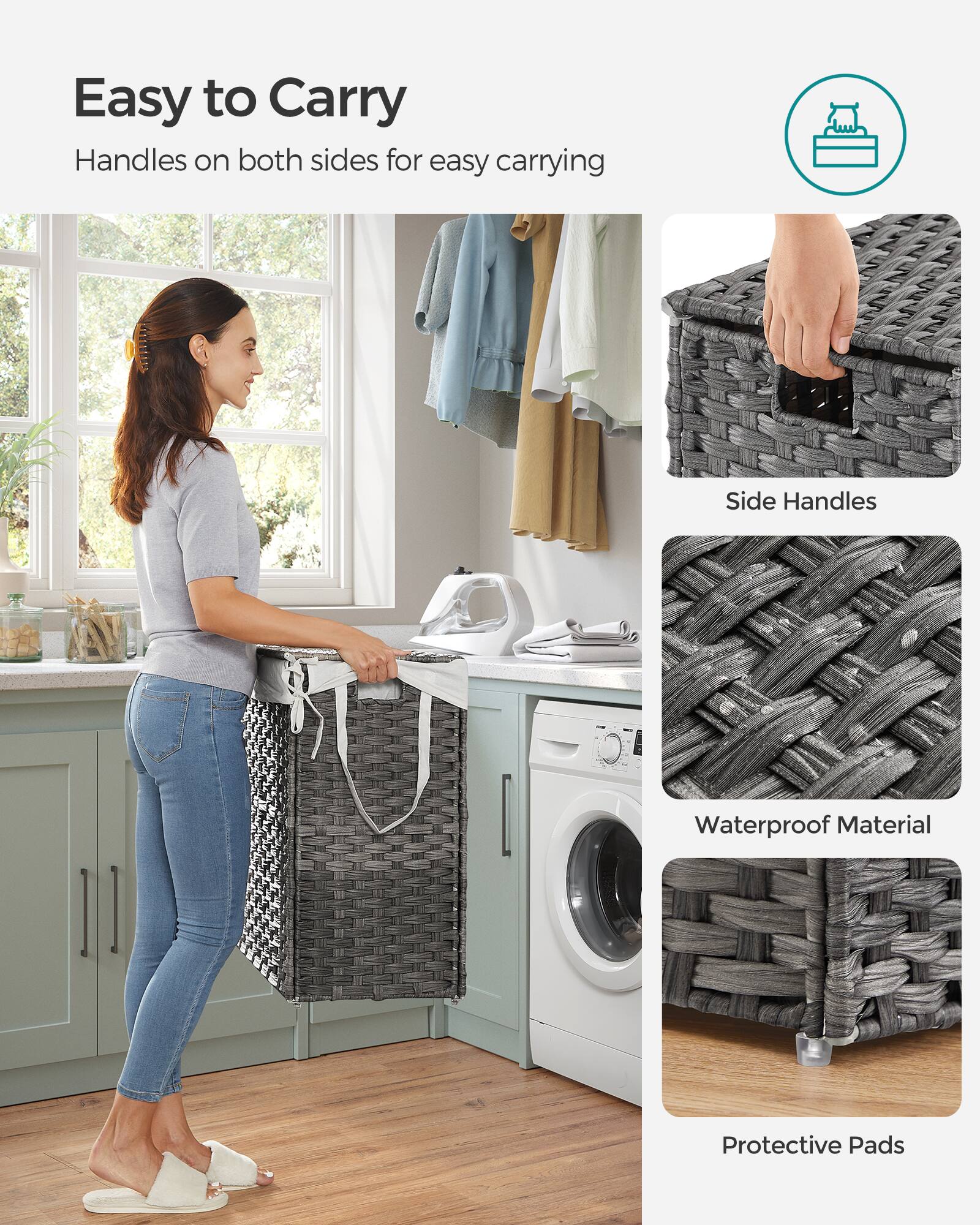 Easy to Carry Handles on both sides for easy carrying

Side Handles

Waterproof Material

Protective Pads