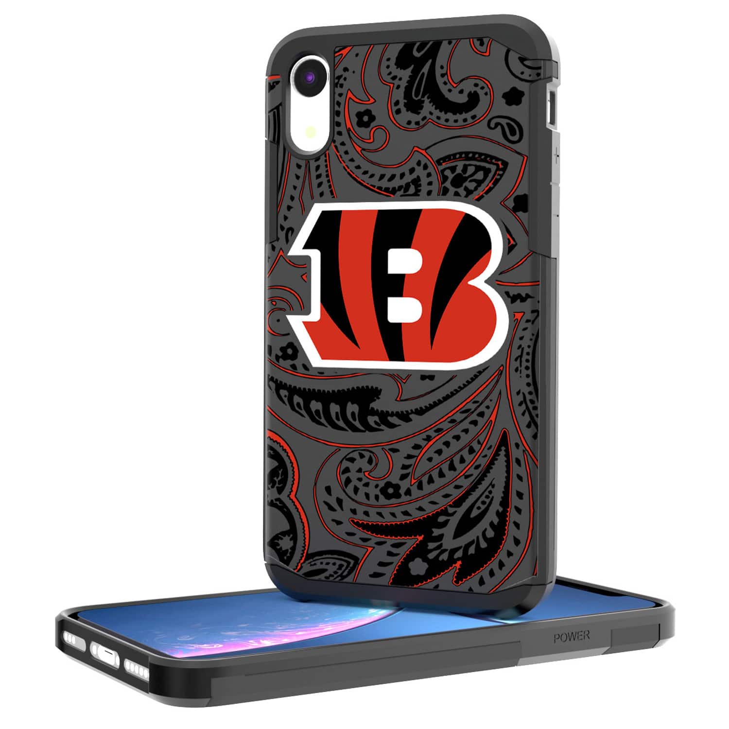 Keyscaper - NFL - Cincinnati Bengals iPhone Rugged Paisley Design Case - 13 Pro Max - Multicolor