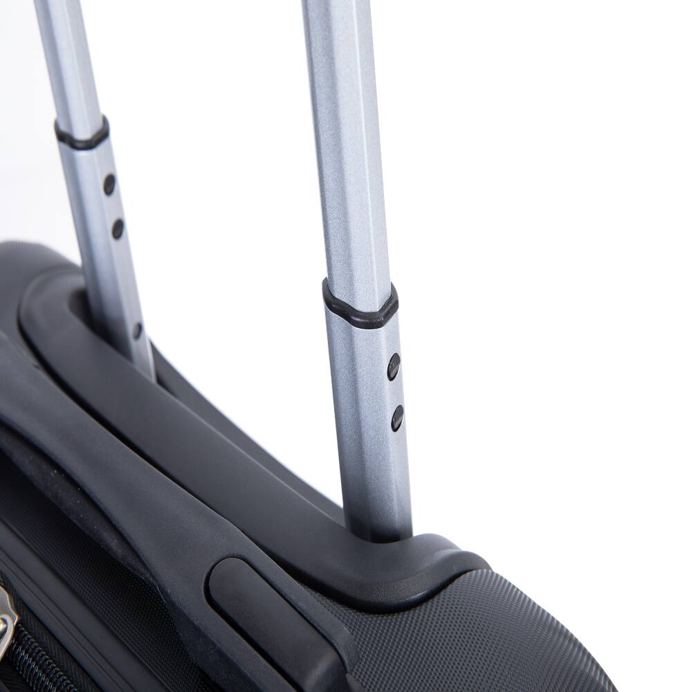 Alt View 6. Ropilly - Ropilly 4 Piece Luggage Set Black ABS Hard Shell Lightweight Travel Suitcases with Spinner Wheels - Black.