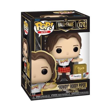 Funko POP! Hall of Fame 178 WWE

Fanatics EXCLUSIVE "ROWDY" RODDY PIPER FIGURINE EN VINYLE VINYL FIGURES DE VINIL FIGURAS DE VINIL

ADVERTENCIA: ATTENTION