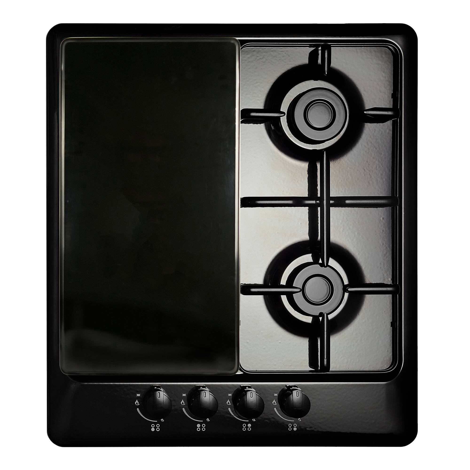 Alt View 3. Range Kleen - 2pk Rectangle Black Burner Kovers.