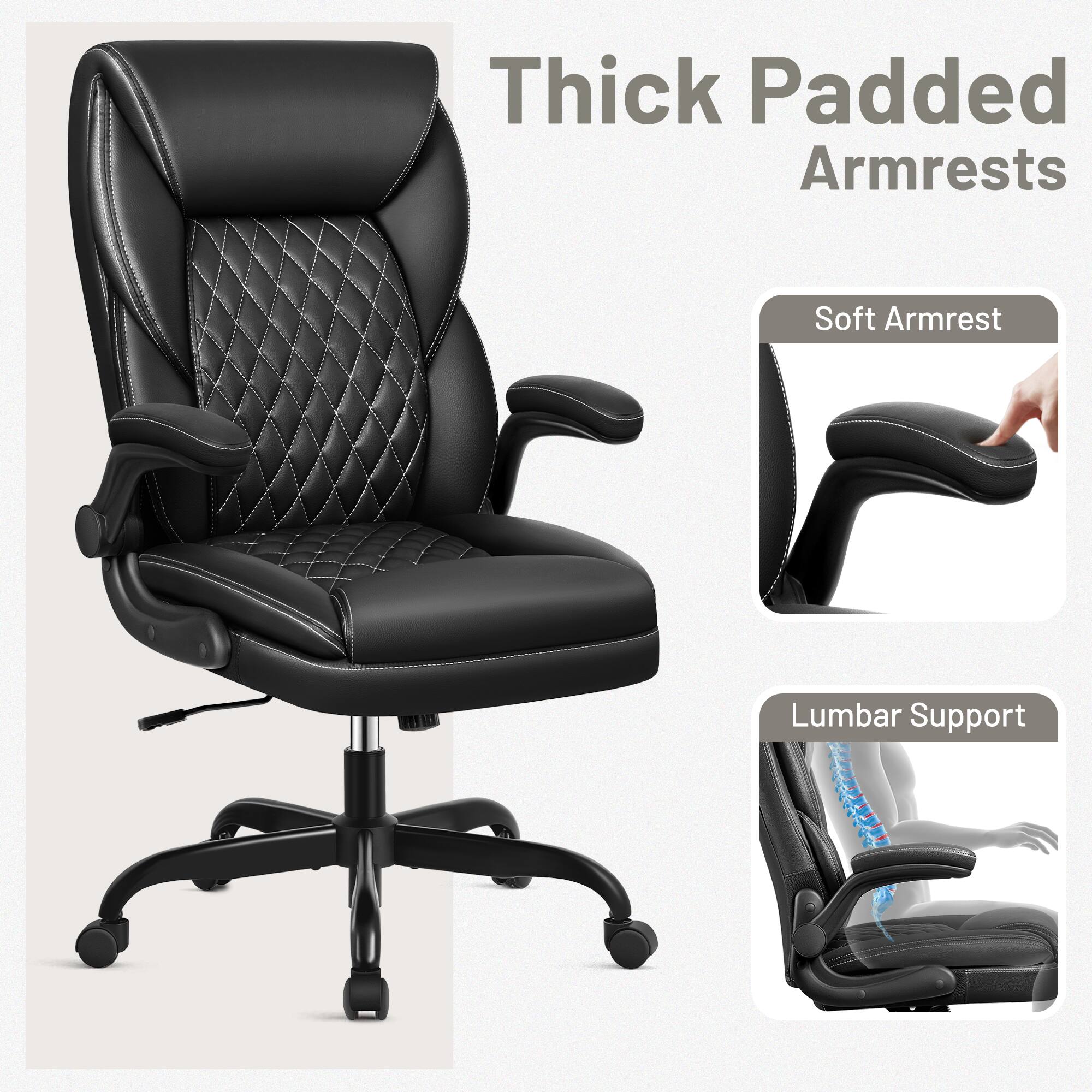 Thick Padded Armrests  
Soft Armrest  
Lumbar Support