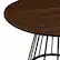 Alt View 32. Walker Edison - Modern Round Cage-Leg Dining Table - Dark Walnut.