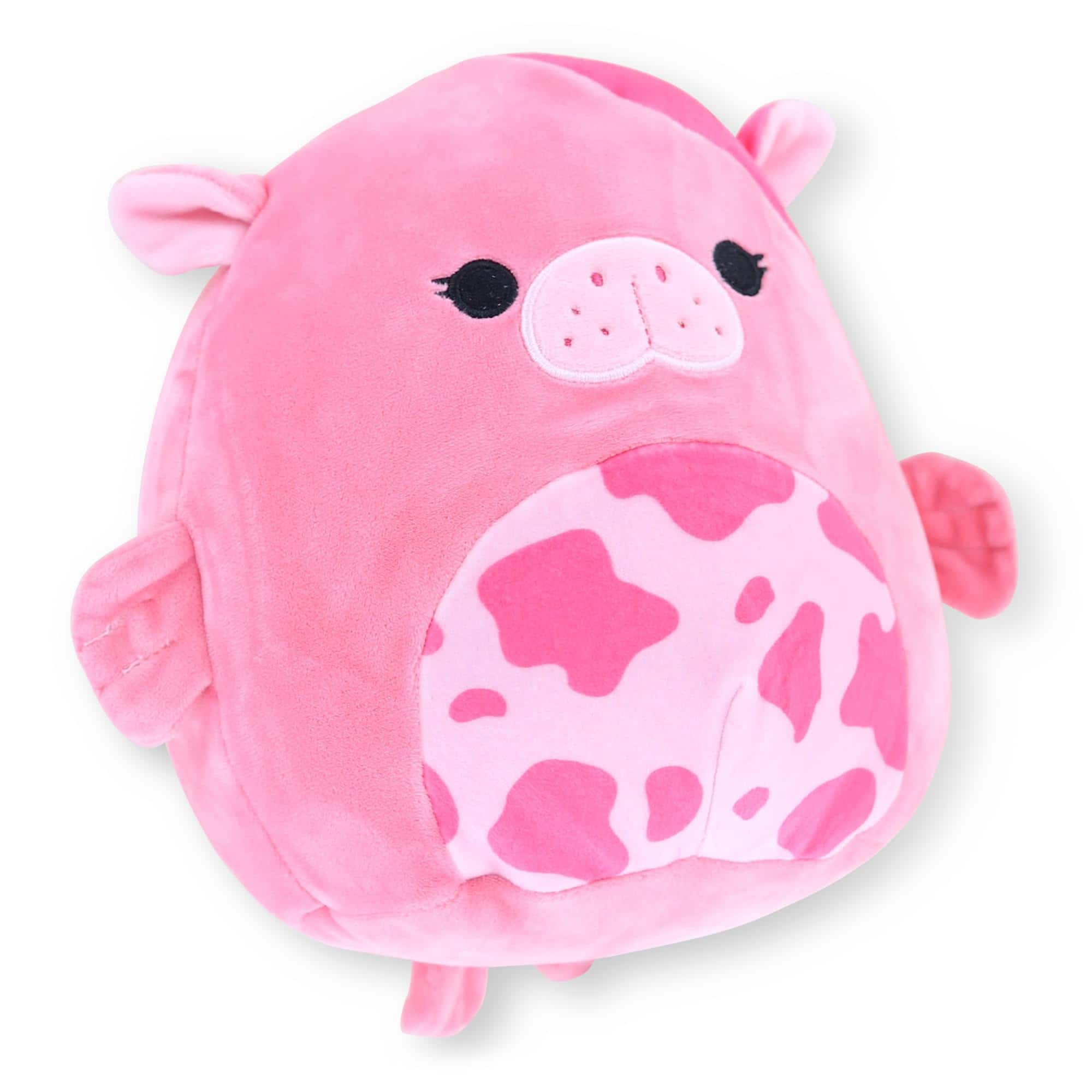 Kellytoy - Squishmallow 8 Inch Sea Life Plush | Kerry the Strawberry Milk Sea Cow - Pink