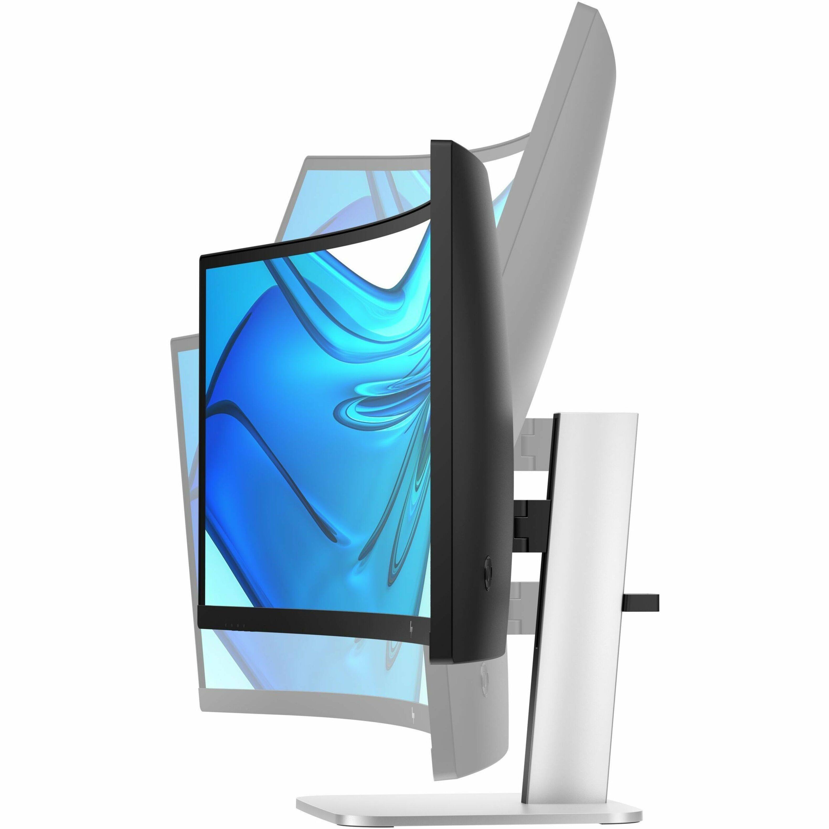 Alt View 21. HP - 49" VA LED Curved 165Hz Monitor (USB, HDMI) - Black, Silver, Dual Color.