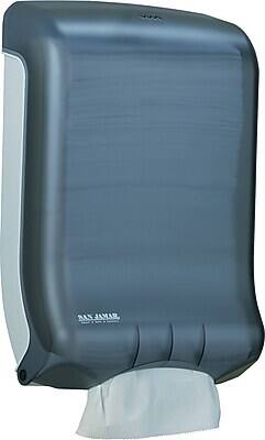 San Jamar - San Jamar® Large Capacity Ultrafold™ Multifold/C-Fold Towel Dispenser, 18" x 11 3/4" x 6 1/4" (SANT1700TBK) - Black Pearl