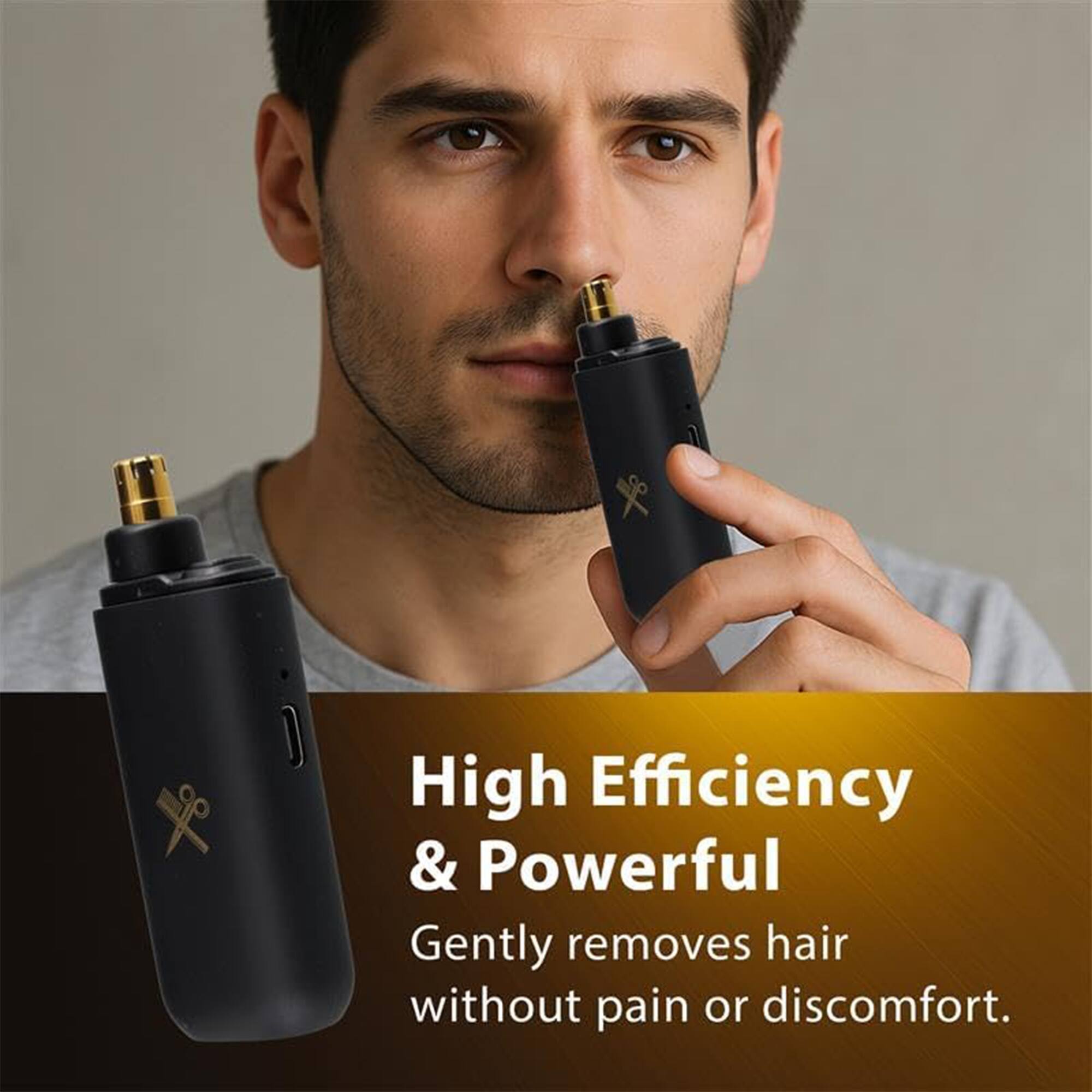 High Efficiency & Powerful  
Gently removes hair without pain or discomfort.