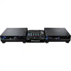 Front. Pioneer - Stereo Turntable - Black.