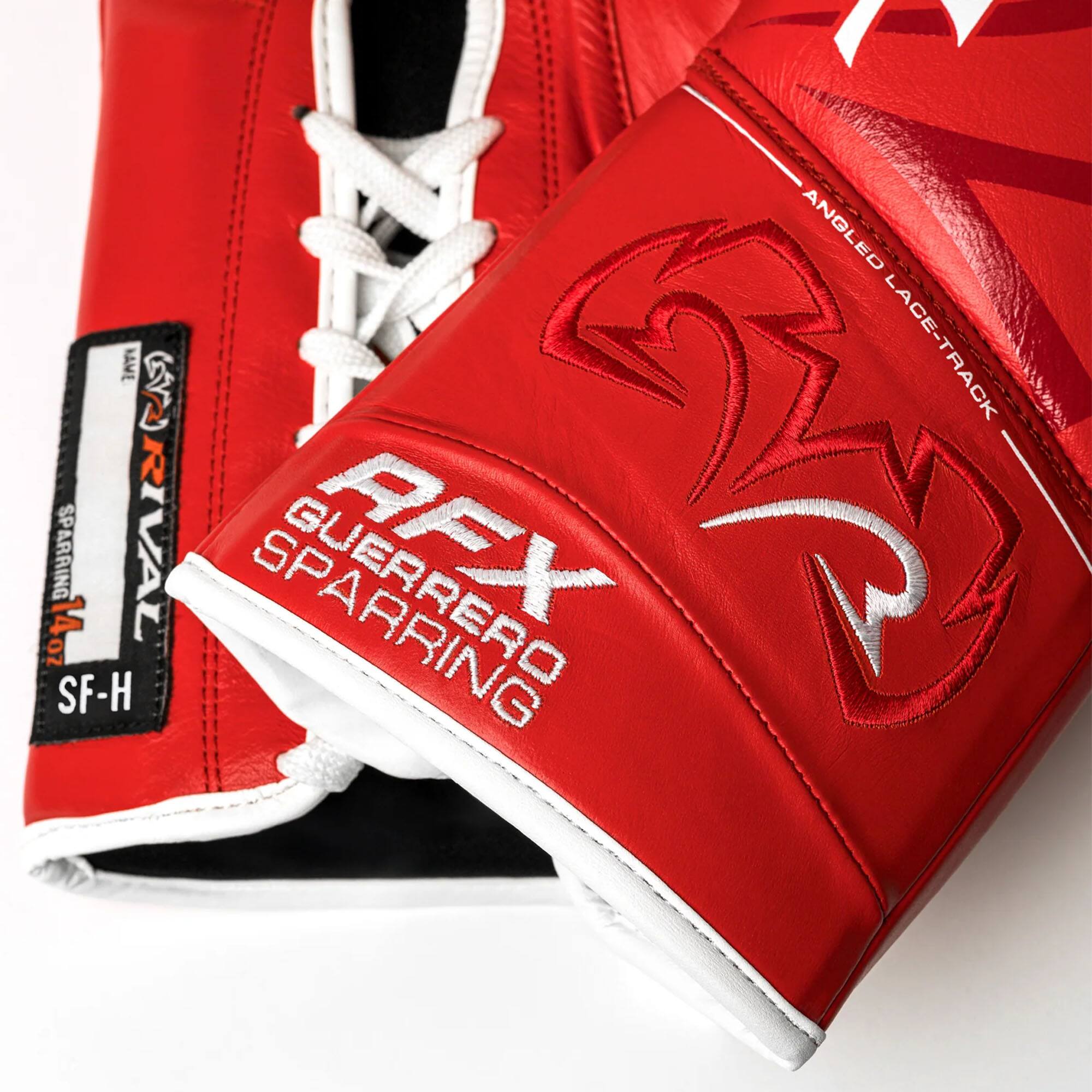 RIVAL Boxing RFX Guerrero SF H Lace Up Sparring Gloves 12 oz. Red