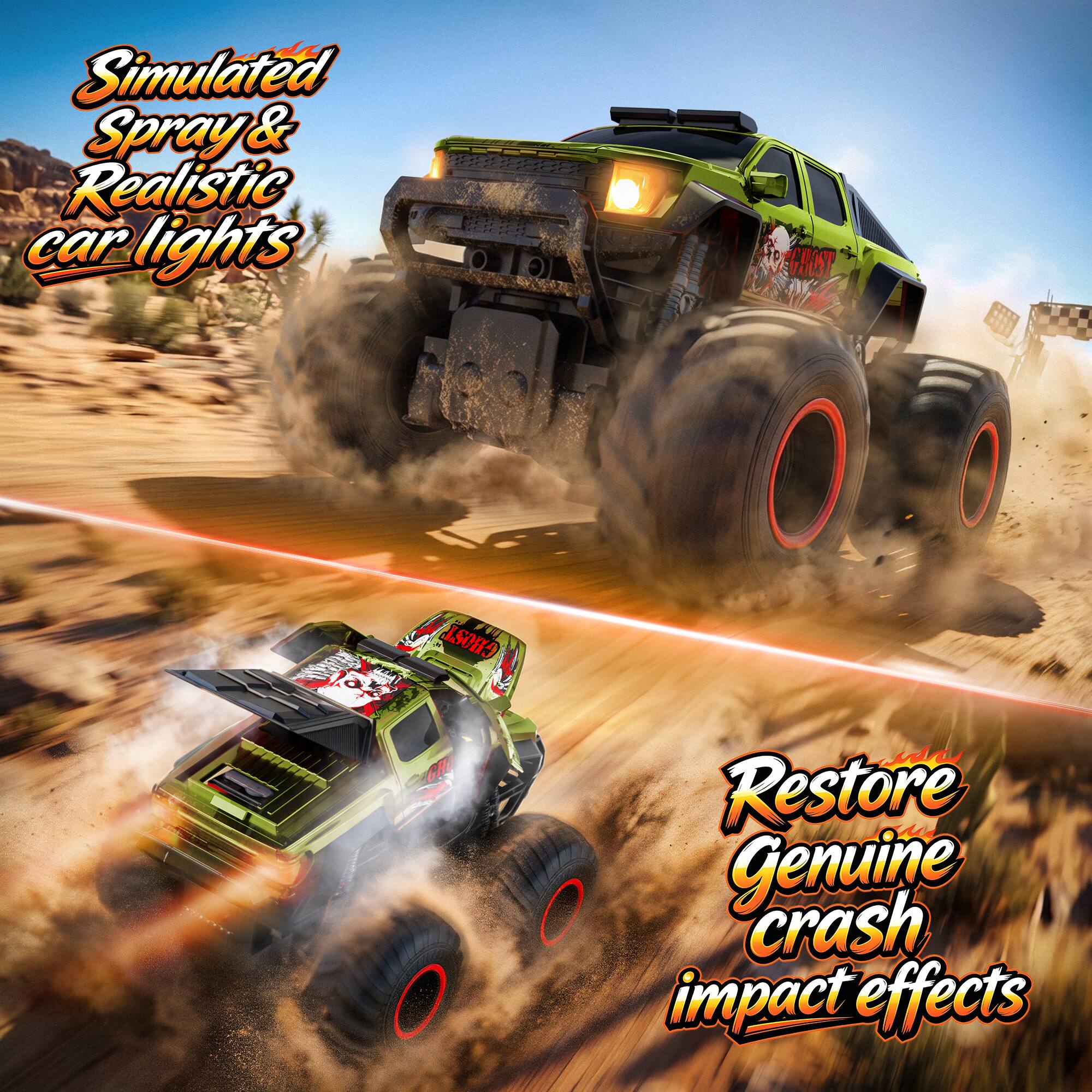 Simulated Spray & Realistic car lights

Restore Genuine crash impact effects