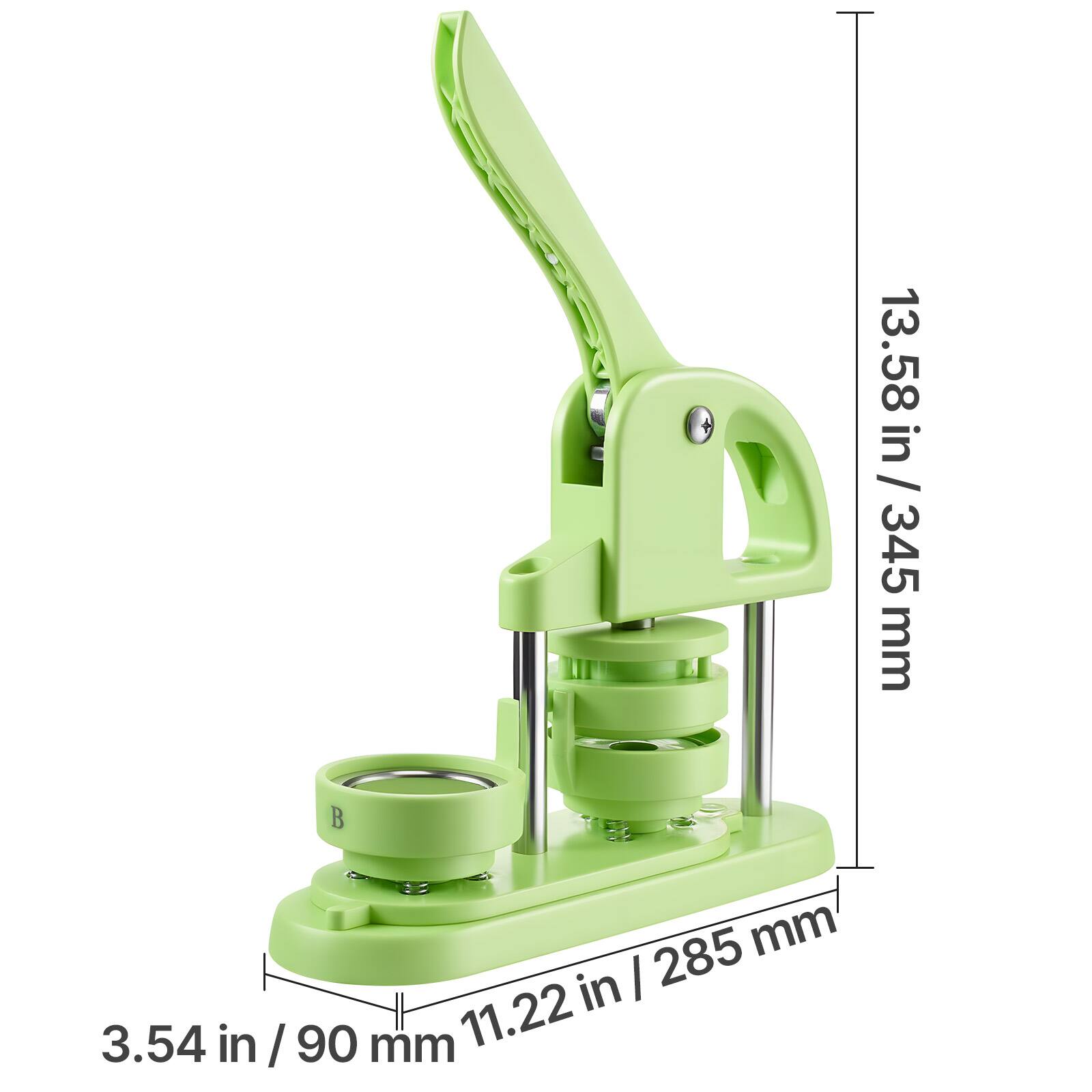 13.58 in / 345 mm  
3.54 in / 90 mm  
11.22 in / 285 mm