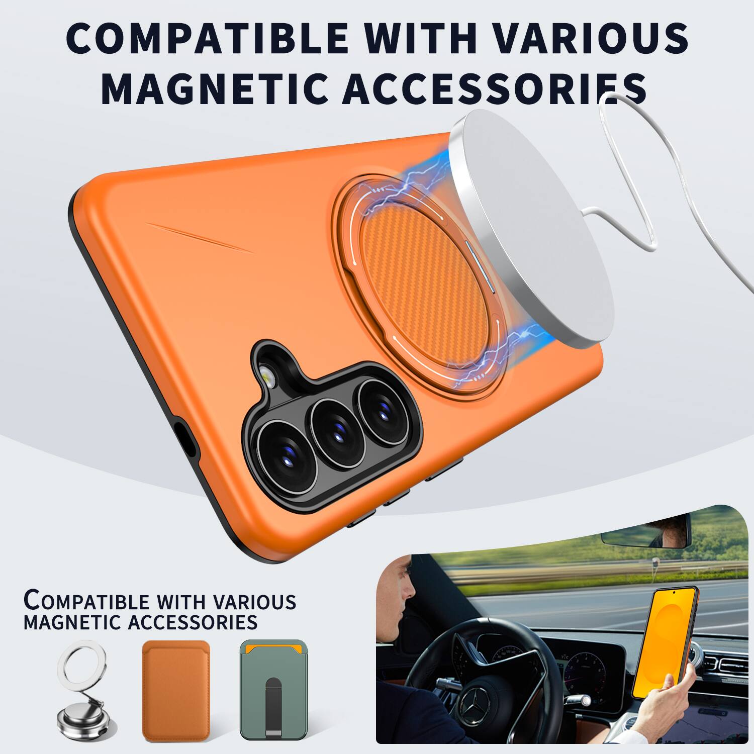 COMPATIBLE WITH VARIOUS MAGNETIC ACCESSORIES