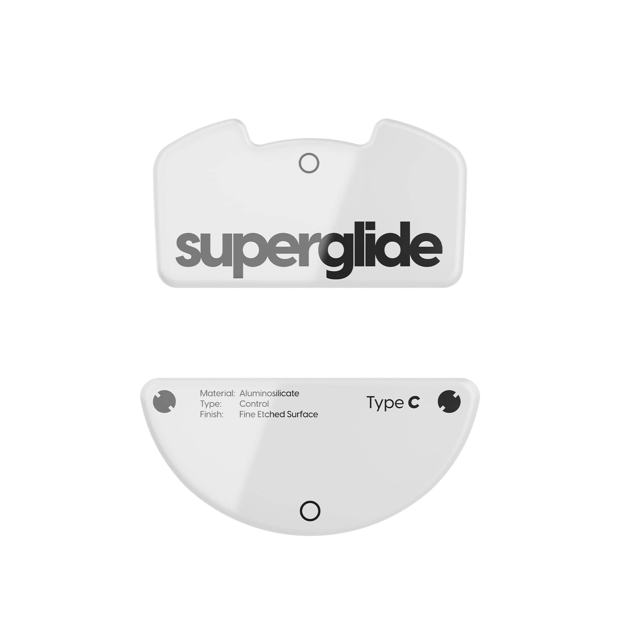 Cozy Serene - Mouse Superglide2 Controllable Speed Textured Surface Smoothest Feet/glides Made - Wireless - White-Viper V3 Pro-Type-C