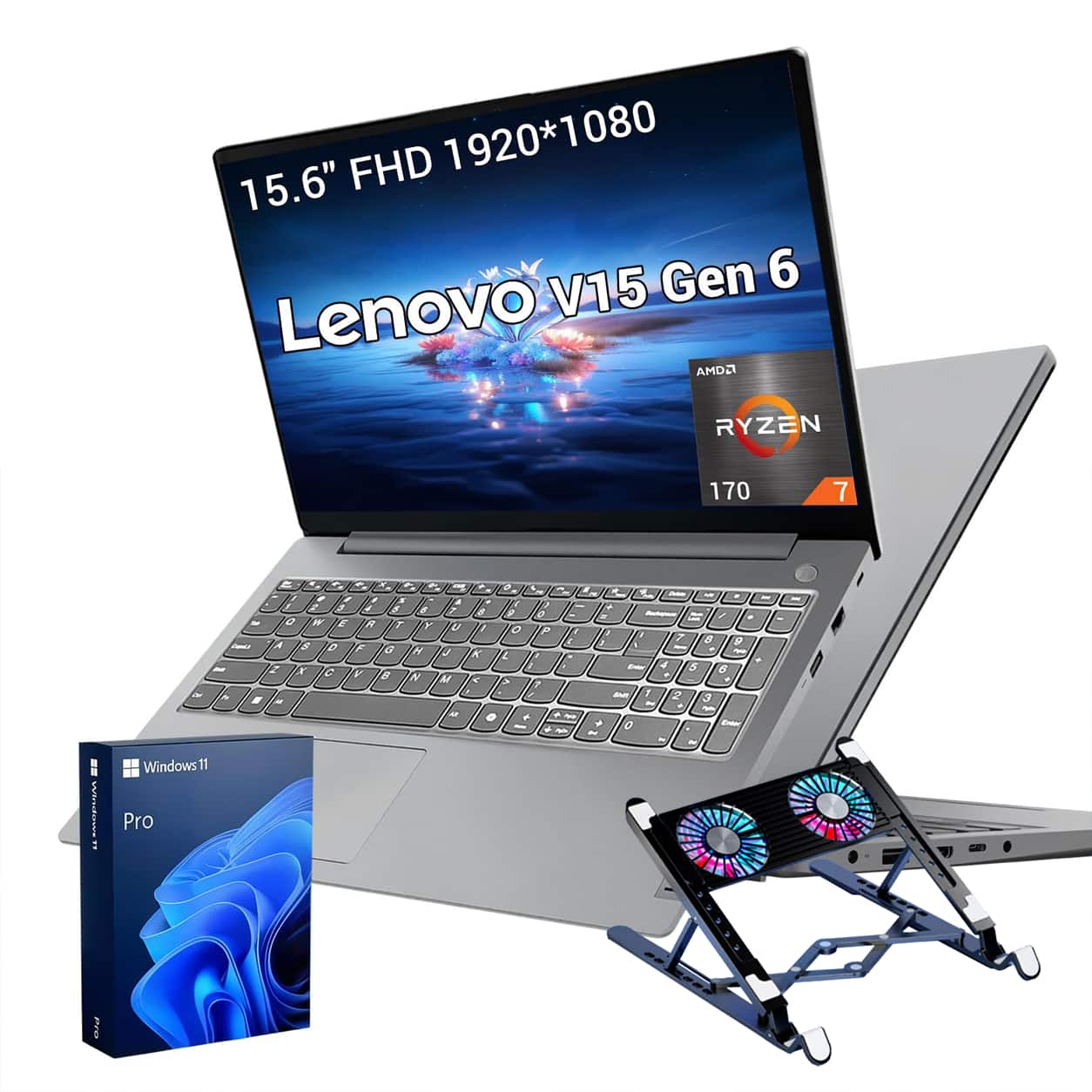 15.6" FHD 1920*1080 V15 Gen 6 Lenovo AMD Ryzen 7 170

Windows 11 Pro
