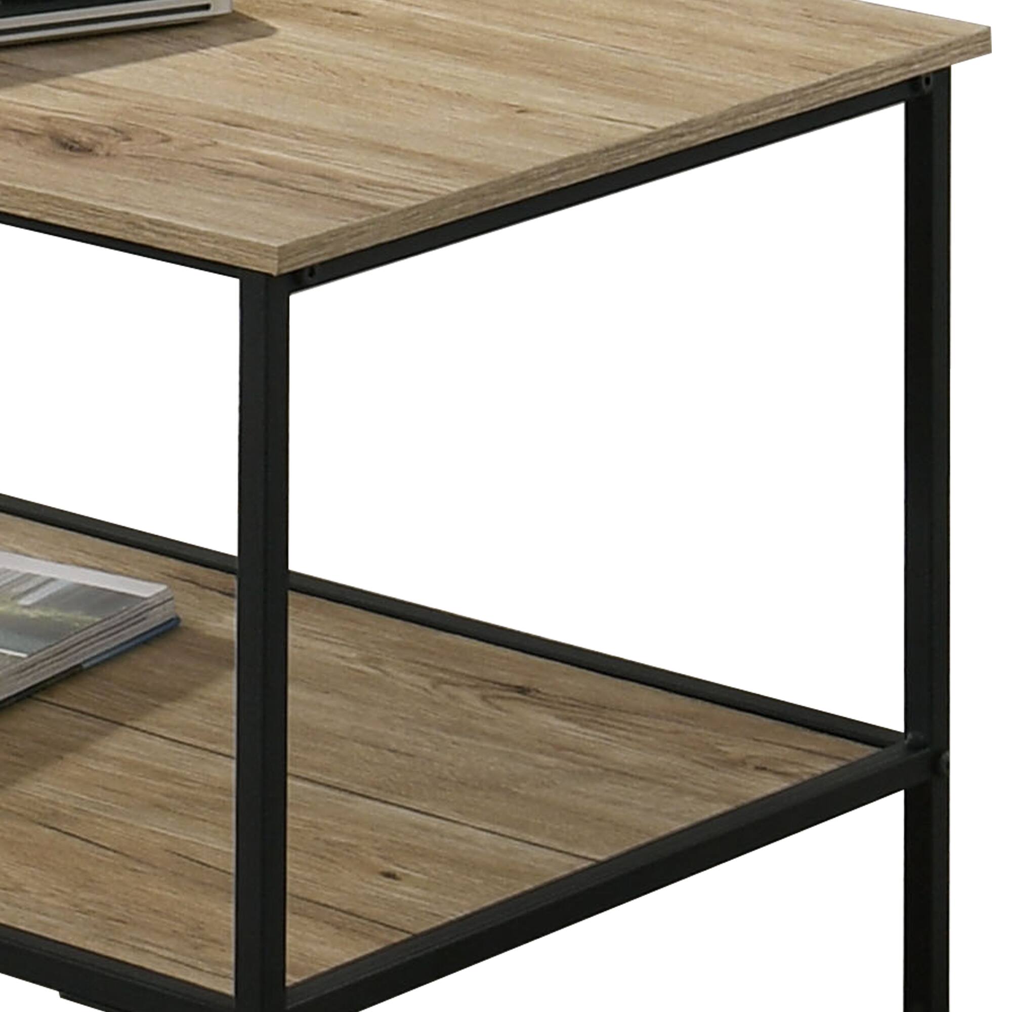 Alt View 2. Vaczon - 3-Piece Coffee Table Set with Storage, Coffee Table and 2 End Tables for Living Room or Apartment - Natural.