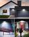 Alt View 3. Lepro - Solar Lights with Motion Sensor, High Brightness, Adjustable Heads, Waterproof Wireless Wall Light for Yard Garage - Black.
