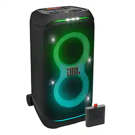 JBL - Partybox Stage 320 Portable Party Speaker Bundle with Additional Battery 400 - Black