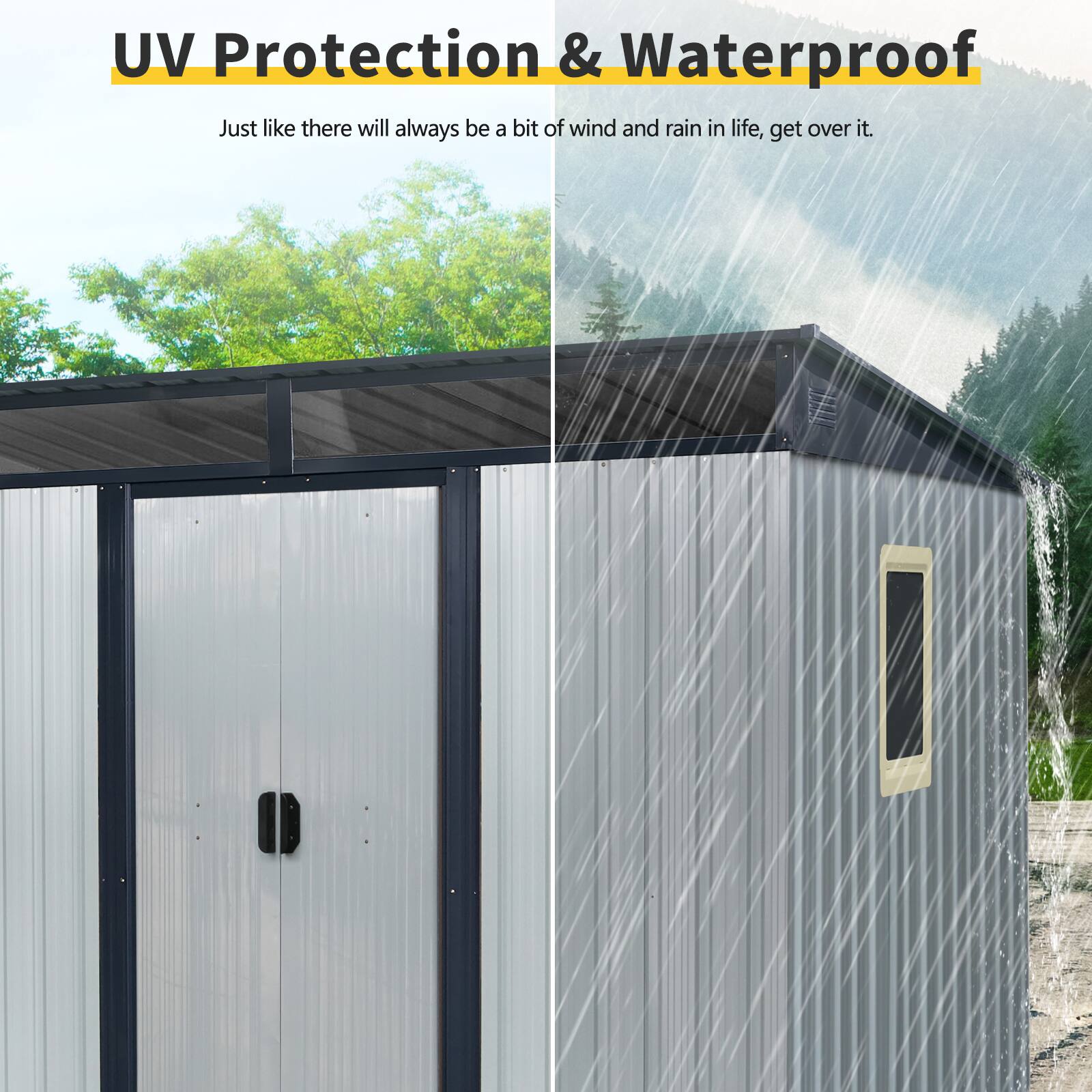 UV Protection & Waterproof

Just like there will always be a bit of wind and rain in life, get over it.