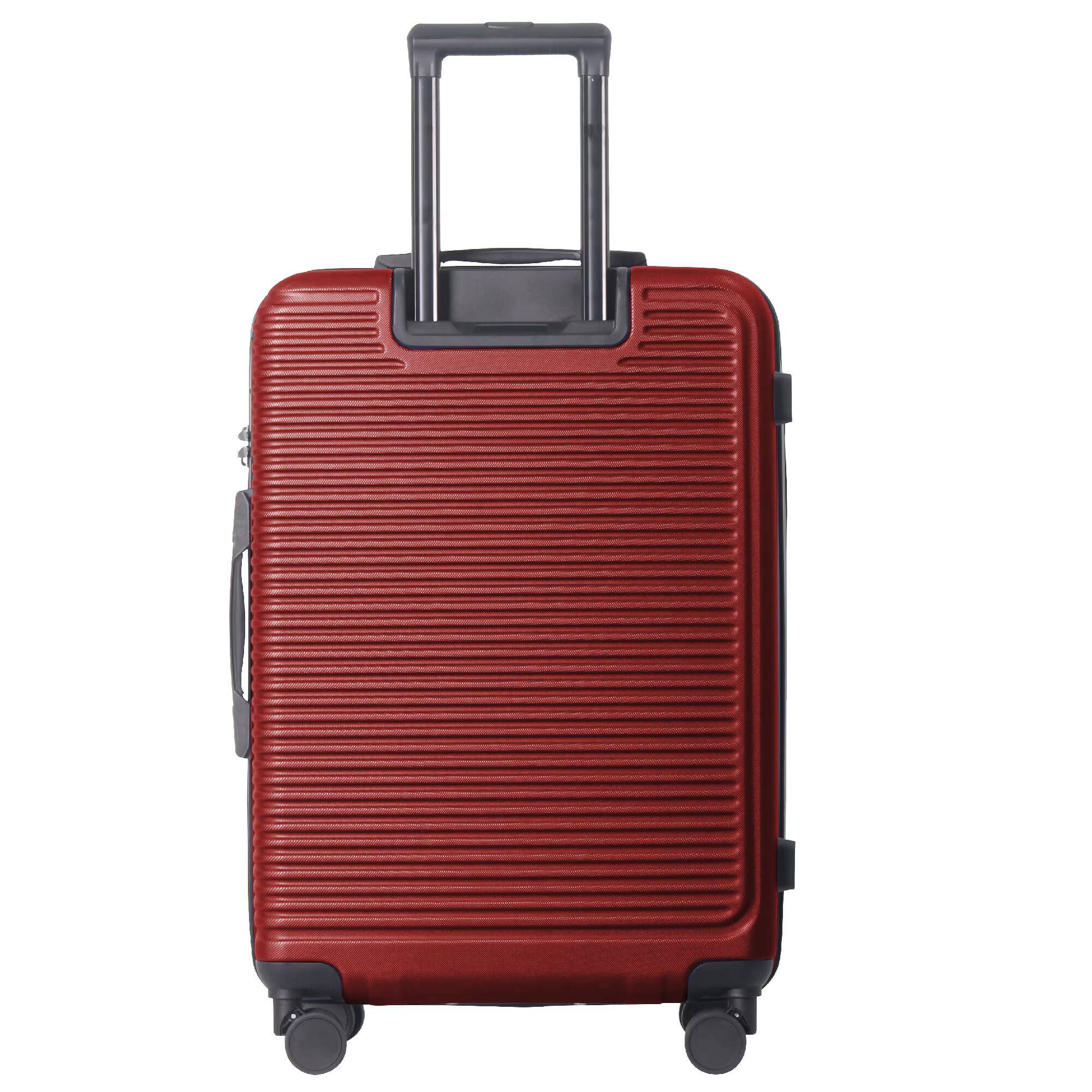 Alt View 9. Bestier - 3-Piece ABS Hardshell Luggage Set (20”/24”/28”) with Spinner Wheels, TSA Lock & Lightweight Design - Wine Red.